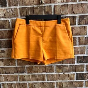 Express High Waist Orange Shorts Tailored Design